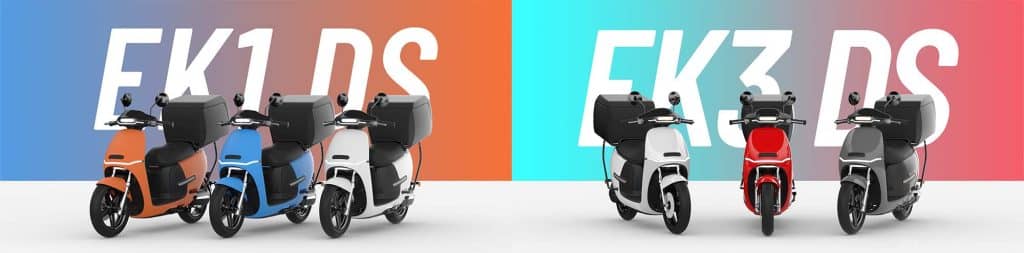 EK1 & EK3 DS delivery scooters in all colours