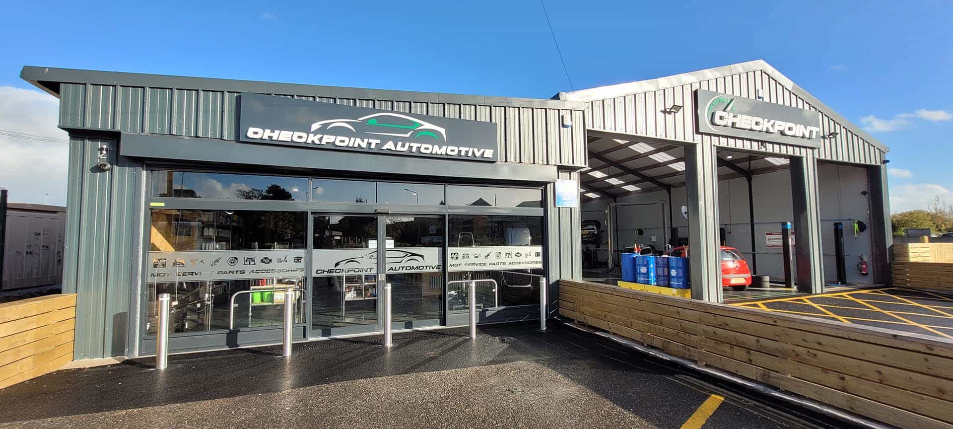 Checkpoint Automotive building in Mold Flintshire